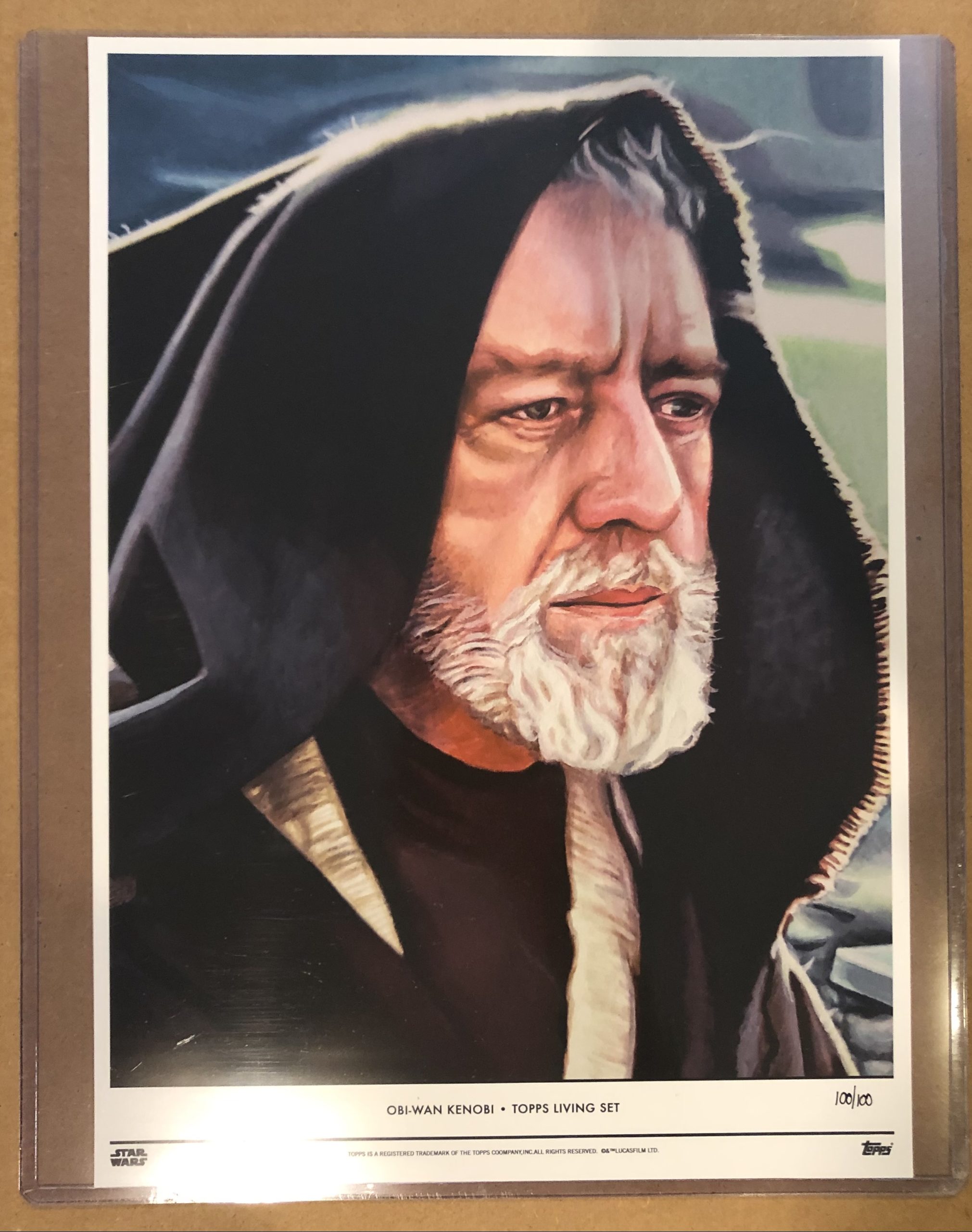 Topps Star Wars Living Obi-Wan Kenobi 10x14 Fine Art Print #99 xx/100 IN HAND 