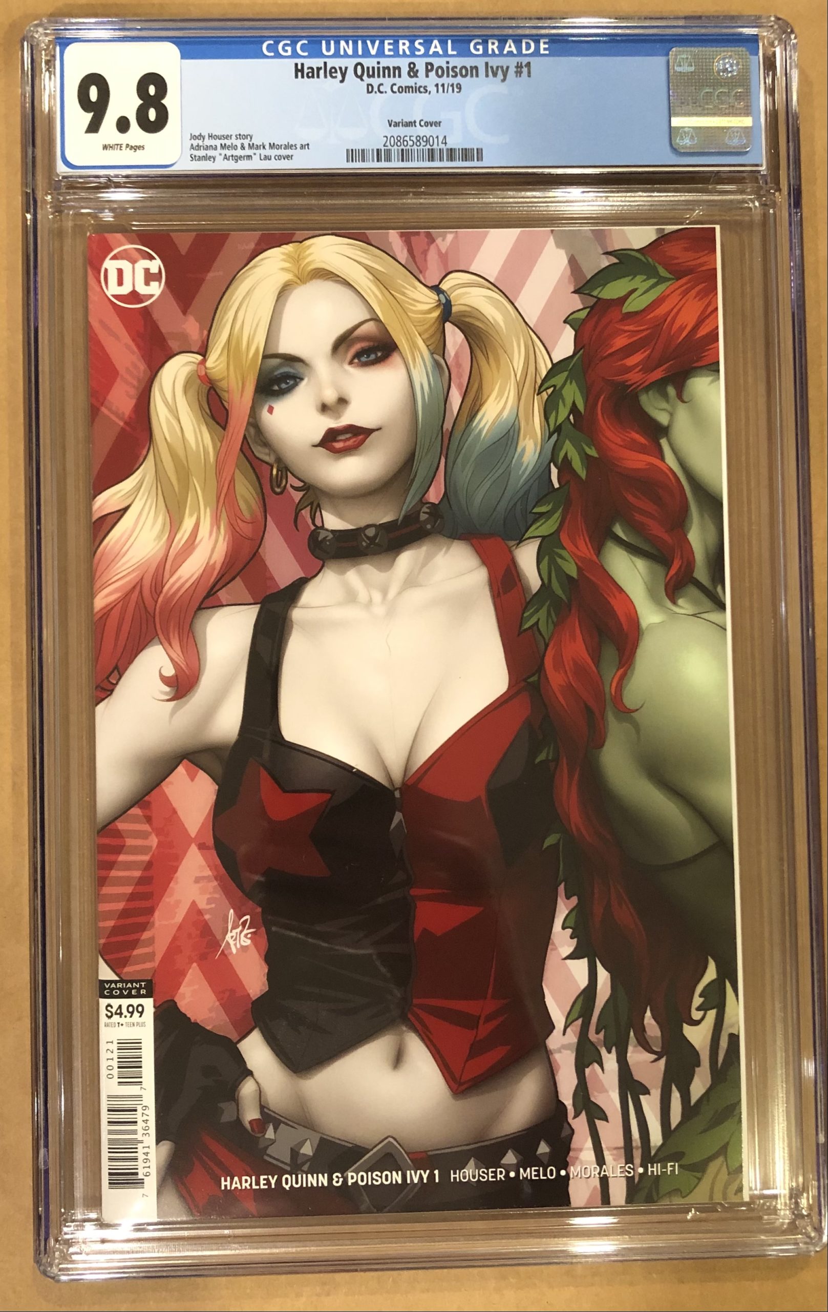 HARLEY QUINN & POISON IVY 1 CGC 9.8 (2019) ARTGERM VARIANT!